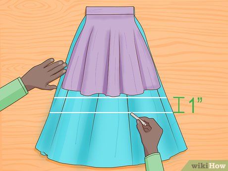 Skirt or dress shorten (with lining)